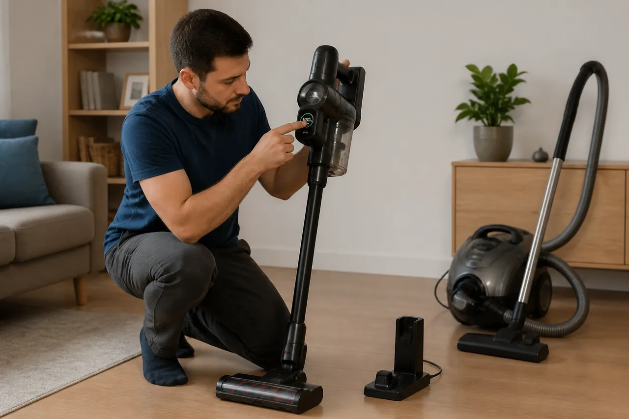 autonomie aspirator vertical fără fir