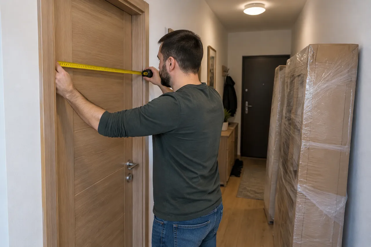 verificarea accesului pentru livrarea mobilei voluminoase